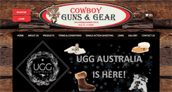 Desktop Screenshot of cowboygunsandgear.com.au
