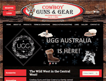 Tablet Screenshot of cowboygunsandgear.com.au